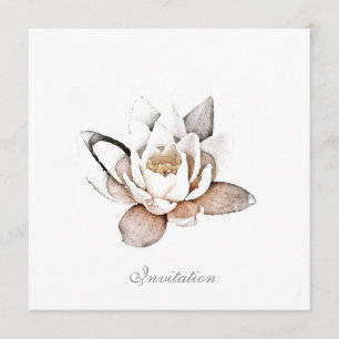 KAART VOOR WITTE LOTUS-INVITATIE