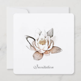 KAART VOOR WITTE LOTUS-INVITATIE