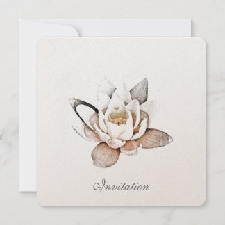 KAART VOOR WITTE LOTUS-INVITATIE