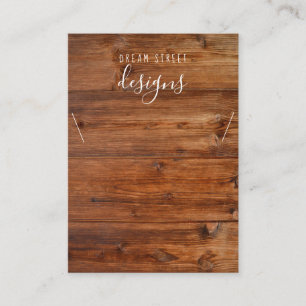 Kaart voor Wooden  Ketting Visitekaartje