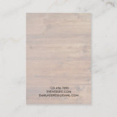 Kaart voor Wooden Ketting Visitekaartje (Achterkant)