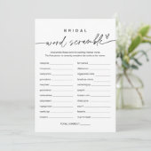 Kaart voor Woordopbreekbaar Vrijgezellenfeest (Staand voorkant)