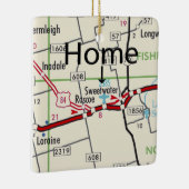 Kaart voor zoet water TX Keramisch Ornament (Rechts)