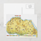 Kaart voor Zuid-Afrika 2 (Voorkant / Achterkant)