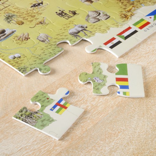 Kaart voor Zuid-Afrika 2 Legpuzzel (Zijkant)