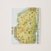 Kaart voor Zuid-Afrika 2 Legpuzzel (Verticaal)