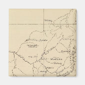 Kaart voor Zuid-Afrika Magneet (Voorkant)