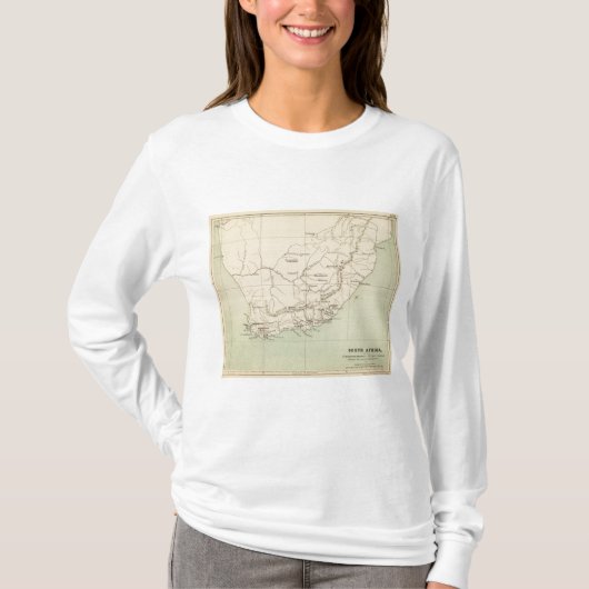 Kaart voor Zuid-Afrika T-shirt (Voorkant)