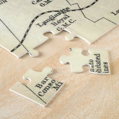 kaart voor Zuid-Afrika van Johannesburg (1913) Legpuzzel (Zijkant)