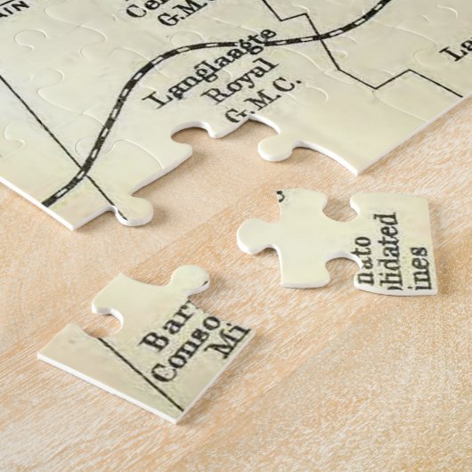 kaart voor Zuid-Afrika van Johannesburg (1913) Legpuzzel (Zijkant)