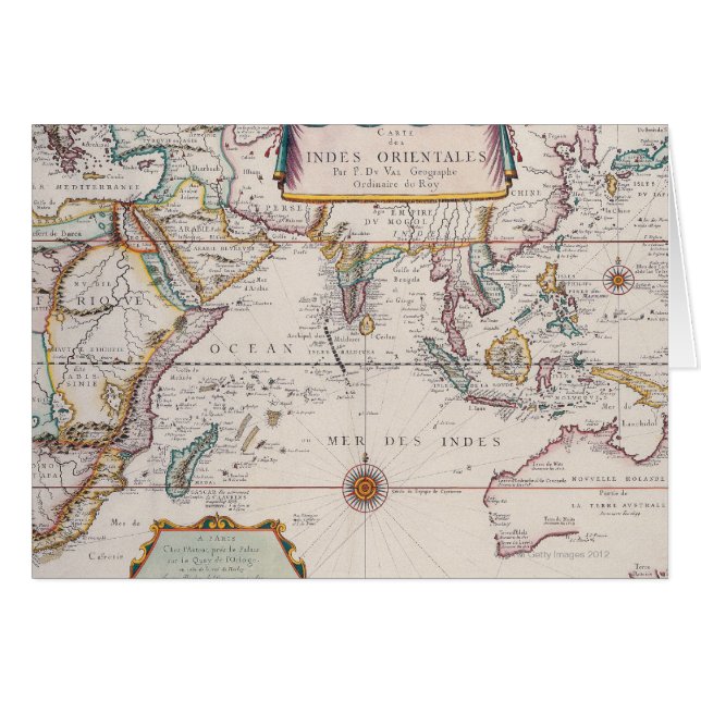 Kaart voor Zuidoost-Azië (Voorkant Horizontaal)