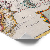 Kaart voor Zuidoost-Azië Poster (Hoek)