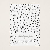 Kaart voor zwart-witjuwelen oormerken (Voorkant)