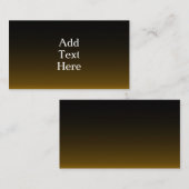 Kaart voor zwarte en goudbehuizing (Voorkant / Achterkant)