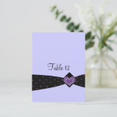 Kaart voor zwarte en Paarse linttafel (Staand voorkant)