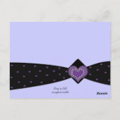 Kaart voor zwarte en Paarse linttafel (Achterkant)