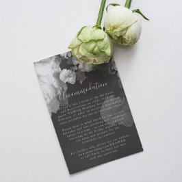 Kaart voor zwarte en witte Antiek  behuizing