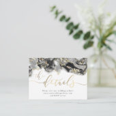 kaart voor zwarte gouden inkt Weddenschap Website (Staand voorkant)