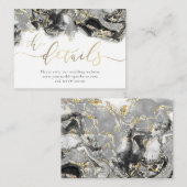 kaart voor zwarte gouden inkt Weddenschap Website (Voorkant / Achterkant)