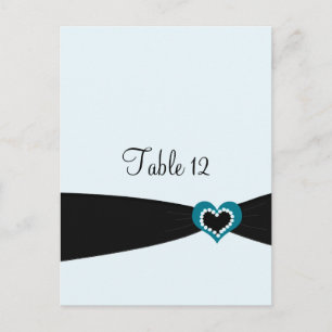 Kaart voor zwarte linttafel