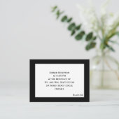 Kaart voor zwarte Stropdassen behuizing voor gebeu (Staand voorkant)