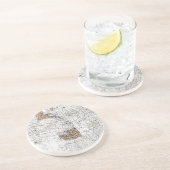 KAART: VOORBEHOUDEN, 1888 ZANDSTEEN ONDERZETTER (Zijkant)