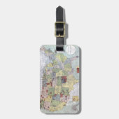 KAART: VOORBEHOUDEN, 1892 BAGAGELABEL (Voorkant verticaal)