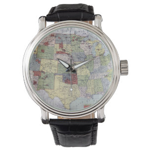 KAART: VOORBEHOUDEN, 1892 HORLOGE