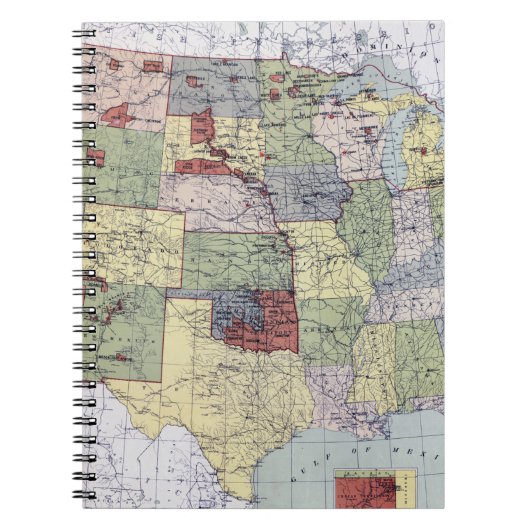 KAART: VOORBEHOUDEN, 1892 NOTITIEBOEK (Voorkant)