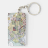 KAART: VOORBEHOUDEN, 1892 SLEUTELHANGER (achterkant)