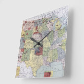 KAART: VOORBEHOUDEN, 1892 VIERKANTE KLOK (Hoek)