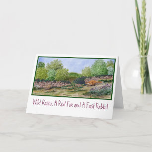 Kaart- Vos een konijn.. Kaart