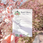 Kaart vrijgezellenfeest Tea Party Word Scramble Ga