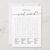 Kaart Vrijgezellenfeest Word Search Game (Voorkant)