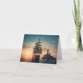 Kaart vuurtoren en talkschepen (Voorkant)