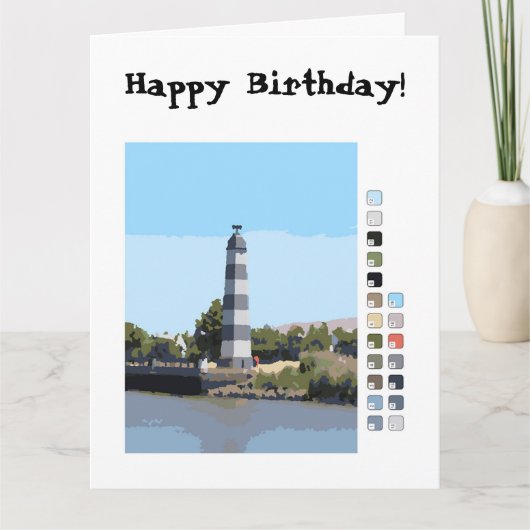 Kaart – Vuurtoren Schilderen op Nummer (Voorkant)