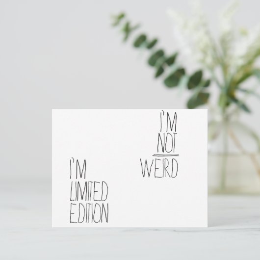 Kaart waarop je kunt zien dat je speciaal bent (Staand voorkant)