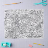  kaart waarop Rainier Pictorial Travel wordt gemon Tissuepapier (Craft)