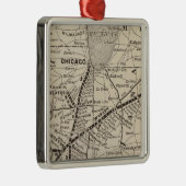 Kaart Wabash Metalen Ornament (Rechts)