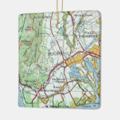  kaart Waipahu Oahu Keramisch Ornament (Links)