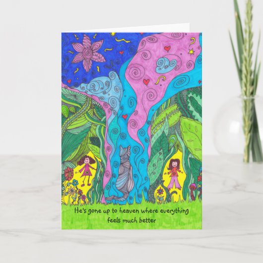 Kaart - wanneer huiskat sterft - man (Voorkant)