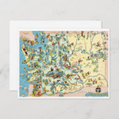  kaart Washington (Voorkant / Achterkant)