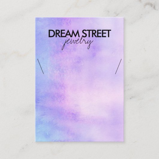 Kaart waterverf Ketting Visitekaartje (Voorkant)