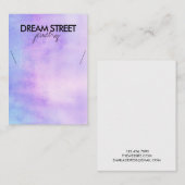 Kaart waterverf Ketting Visitekaartje (Voorkant / Achterkant)