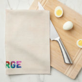 Kaart Waterverf Noorwegen Theedoek (Quarter Fold)