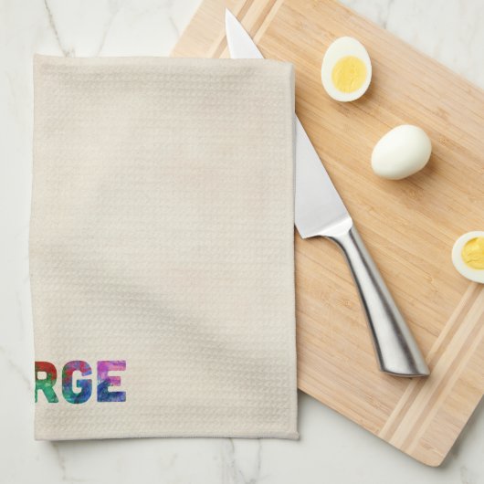 Kaart Waterverf Noorwegen Theedoek (Quarter Fold)