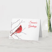 Kaart Waterverf Rood kardinaal (Voorkant)