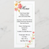 Kaart waterverf ventilatormenu (Voorkant)