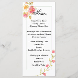 Kaart waterverf ventilatormenu