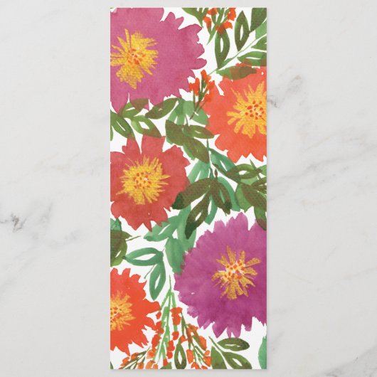 Kaart waterverf ventilatormenu (Achterkant)